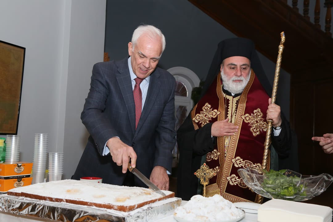 IMG 20190131 WA0012 Ποιός κέρδισε το φλουρί στη βασιλόπιτα της Ελληνικής Πρεσβείας στην Αίγυπτο; (Photos) Ελληνική Κοινότητα Καΐρου