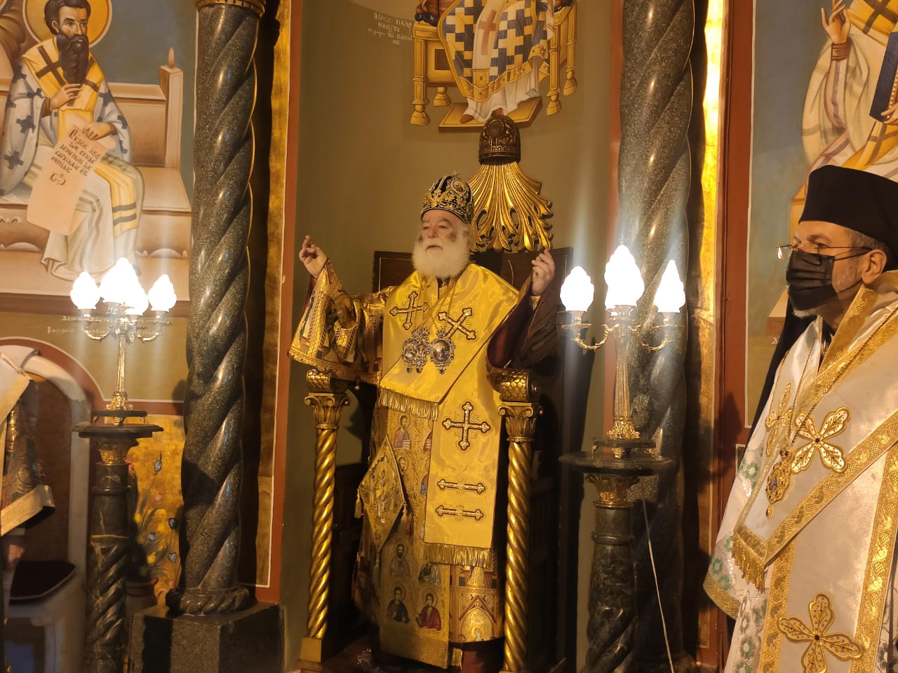 IMG 20210425 WA0044 1 Ο Πατριάρχης Θεόδωρος ζήτησε να υπάρχει ορθή διαχείριση των υδάτων του Νείλου και να μην αποστερούνται από την Αίγυπτο (Videos / Photos) Ελληνική Κοινότητα Καΐρου