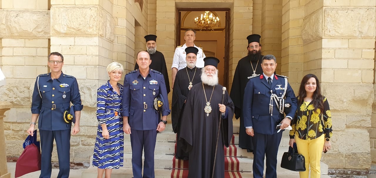 IMG 20210619 WA0040 Τους Αρχηγούς ΓΕΑ Ελλάδας και Αιγύπτου υποδέχθηκε ο Πατριάρχης Θεόδωρος στην Ι.Μ του Αγ. Γεωργίου (Photos / video) Ελληνική Κοινότητα Καΐρου