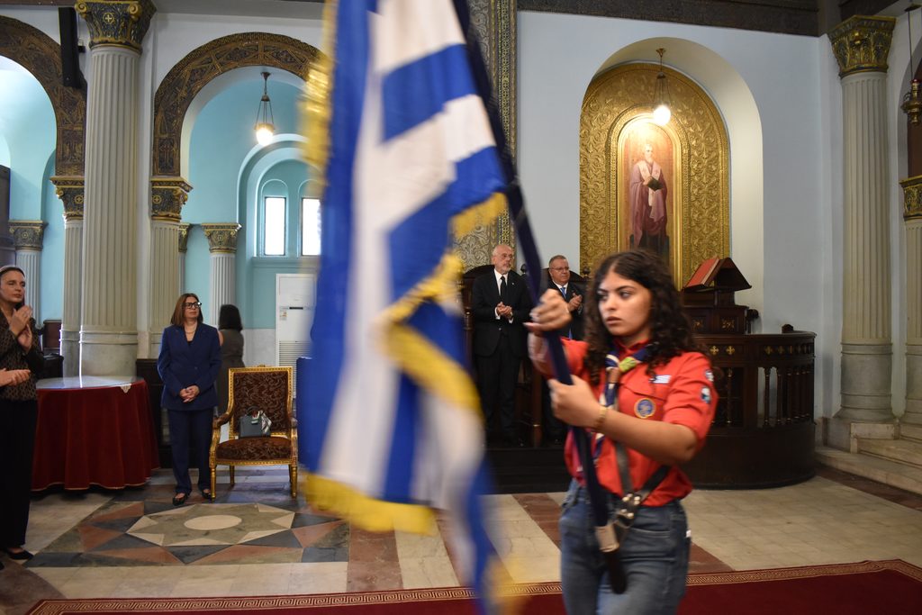 DSC 0141 Εορτασμός της 28ης Οκτωβρίου στον Ι.Ν. Αγ. Κωνσταντίνου και Ελένης Ελληνική Κοινότητα Καΐρου